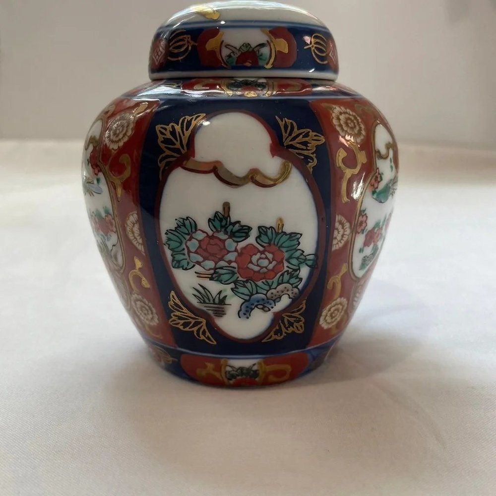 Antique hand-painted vase